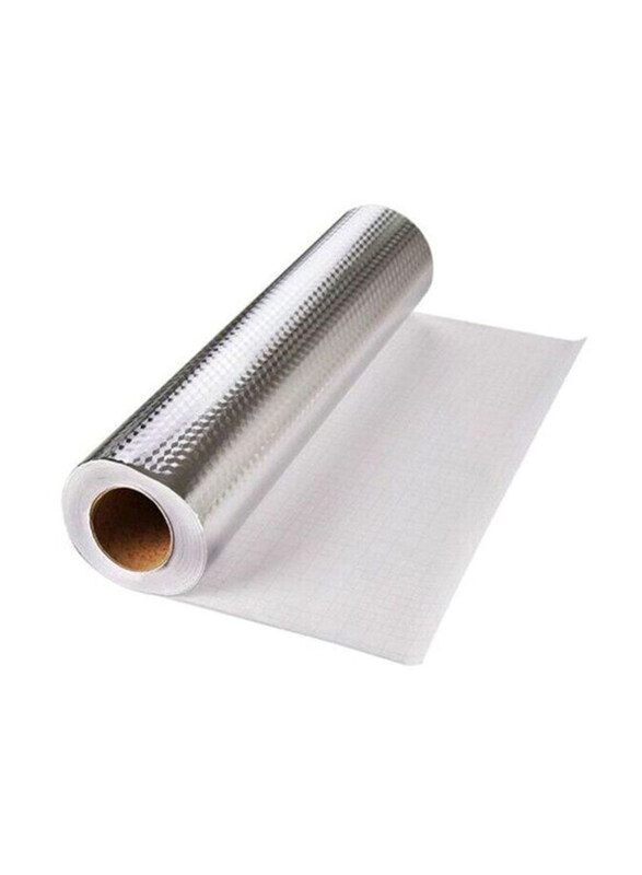 

Generic Kitchen Backsplash Oil Proof Stickers, White/Silver