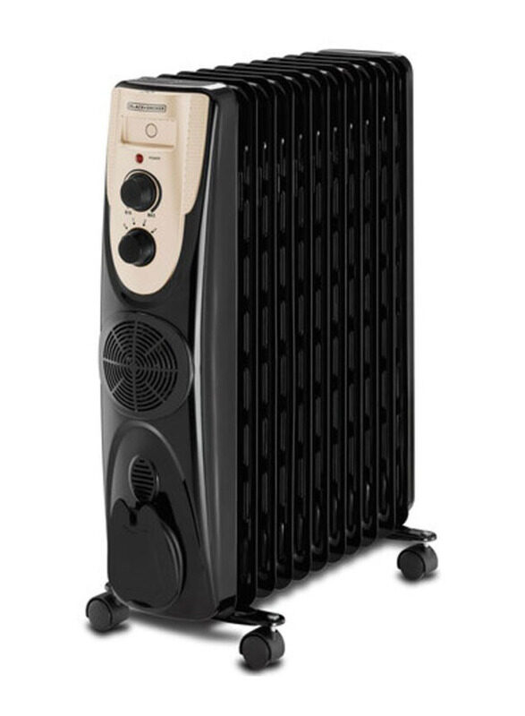 

Black+Decker 11 Fin Oil Radiator Heater, 2500W, OR011FD B5, Black
