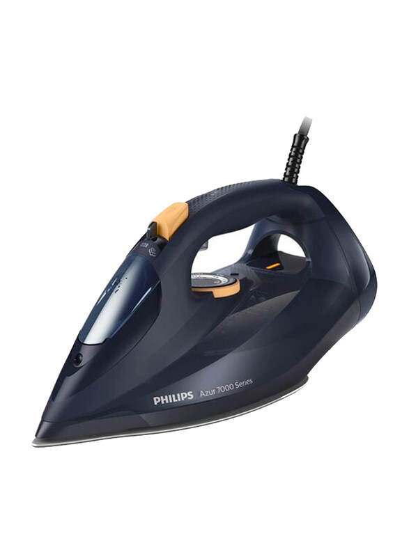 Philips 7000 Series 300ml HV Steam Iron, 3000W, DST7060/26, Blue/Yellow