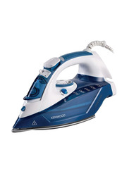 Kenwood Steam Iron with Ceramic Soleplate, 2600W, STP75.000WB, White/Blue