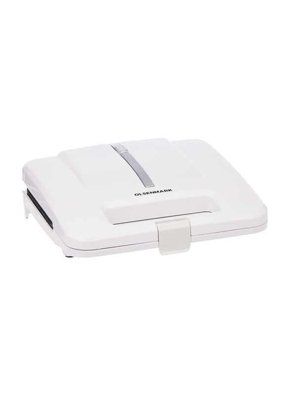 

Olsenmark 2 Slice Sandwich Maker with Non-Stick Coating, White