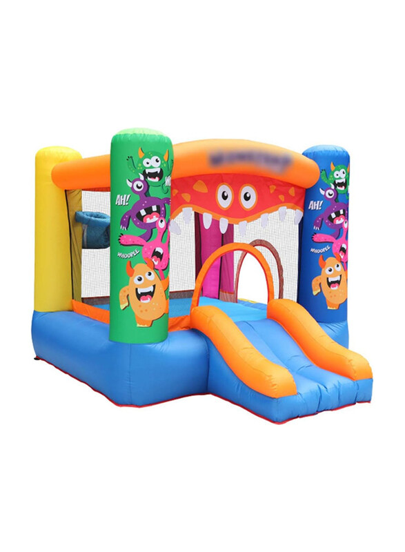 

ZYCSKTL Children's Inflatable Bouncy Castle with Monsters Pattern