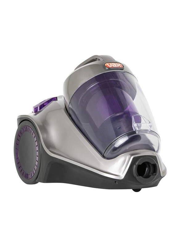 

Vax Power Advance Bagless Canister Vacuum Cleaner, 2400W, Grey/Purple