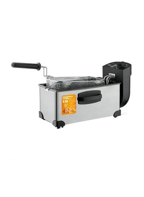 

Generic 3.5L Stainless Steel RAF Deep Fryer, R.5299, Silver/Black