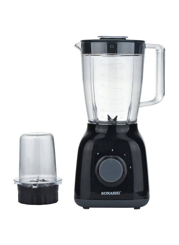

Sonashi 1.25L 2-in-1 Blender with Unbreakable Jar, SB-144N, Black