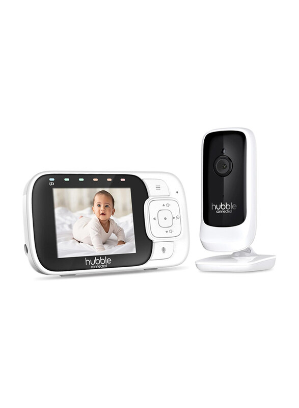 

Hubble Connected Baby Monitor with Night Vision, 2.8" 2.4GHz & Camera Set, White