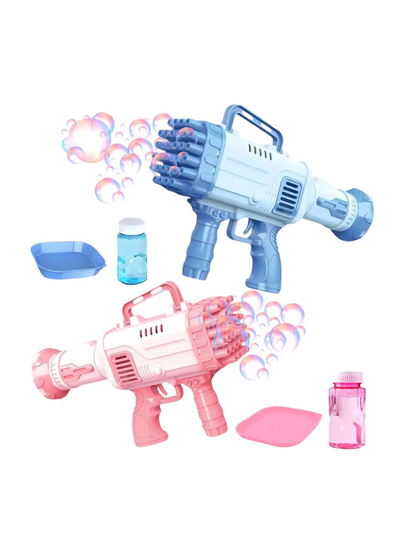 

Generic Bubble Gun, 2 Pieces, Ages 3+, Pink/Blue