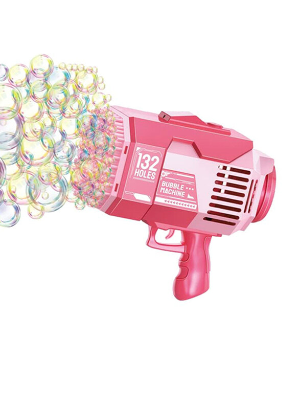 

Zilemopo 132 Hole Bubble Machine, Pink, Ages 3+