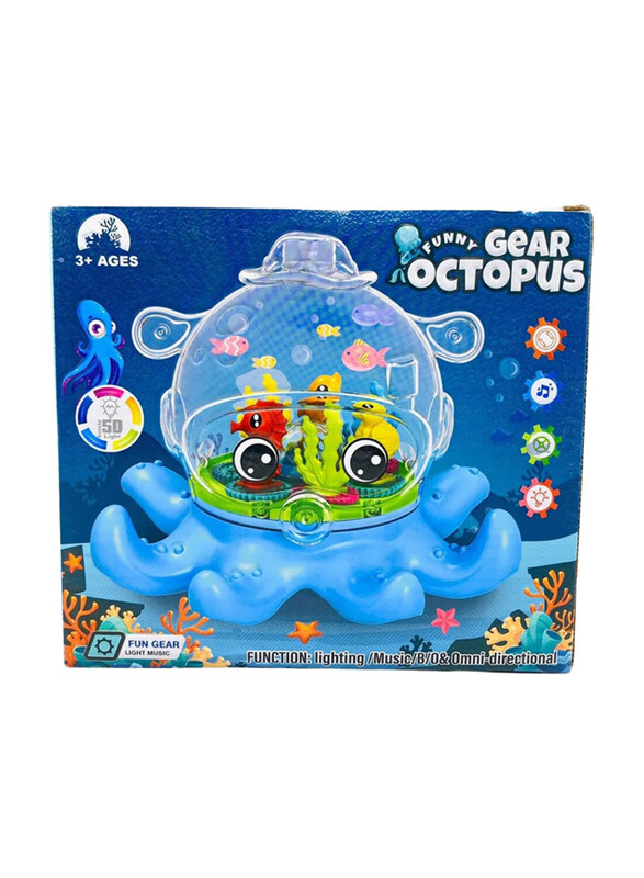 

Generic Battery Operated Octopus Gear Toy, Blue, Ages 3+