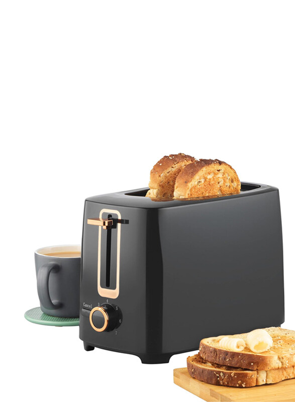 

Progress 2-Slice Toaster with Compact Design and Adjustable 7 Timer Browning Settings, 700W, EK5037P, Black/Rose Gold