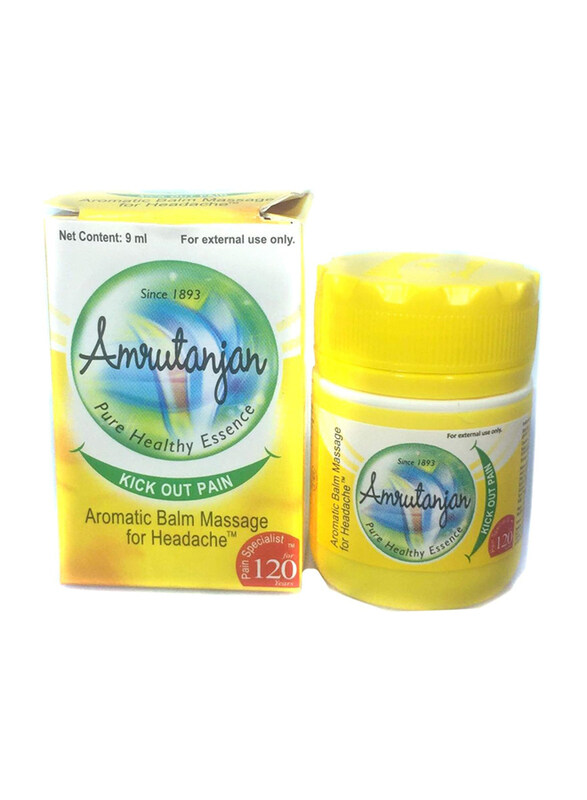 

Amrutanjan Aromatic Balm Massage for Headache, 3 x 9ml