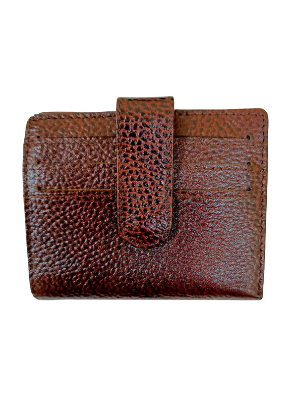 

Generic Leather Slim Credit Card Wallet for Men, Brown