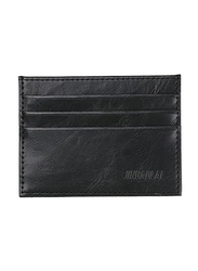 Jinbaolai Vintage Style PU Leather Wallet for Men, QB52-3, Black