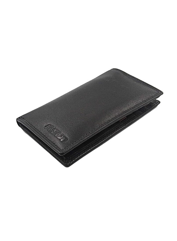 

Fusion Leather Bifold Wallets Unisex, Black