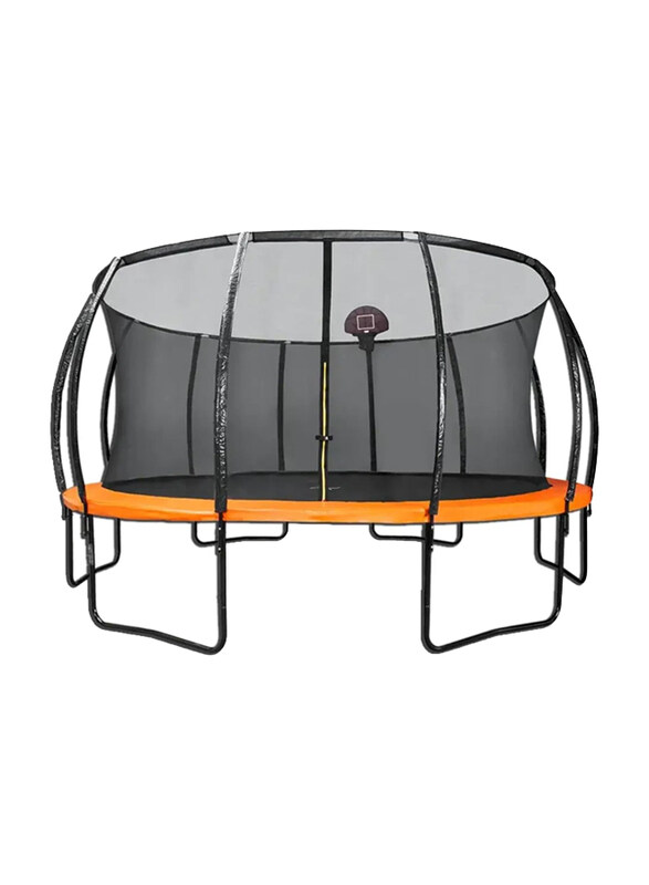 

Generic 10-Feet Trampoline Bounce, Jump with basket Ball Hoop
