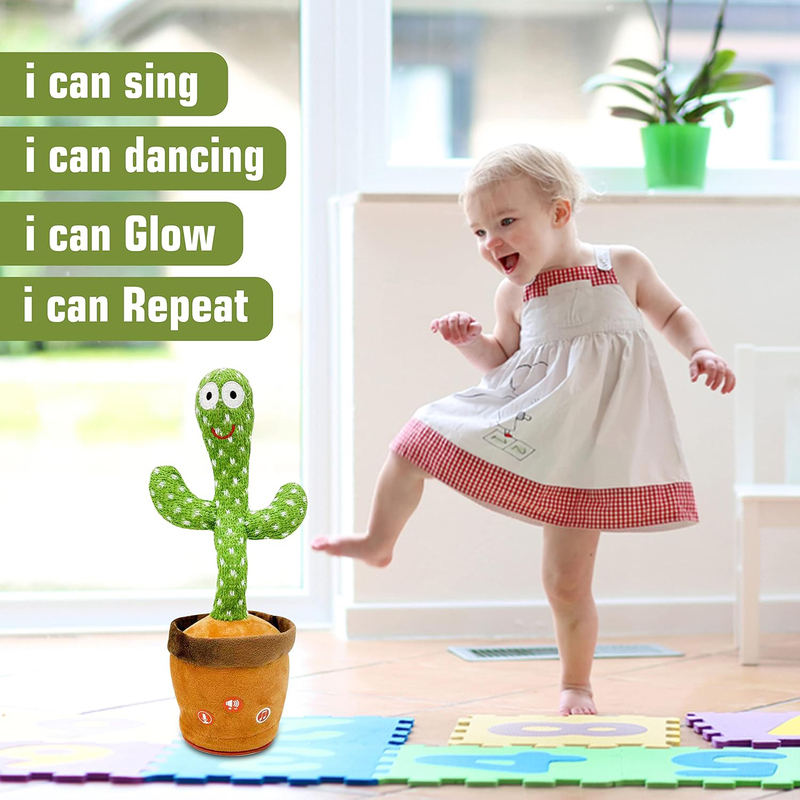 Ava's Toys Volume Control Dancing Cactus Baby Toys