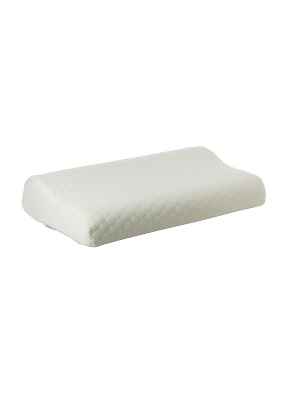 

Zest Memory Foam Contour Pillow, 50 x 30 x 10cm, White