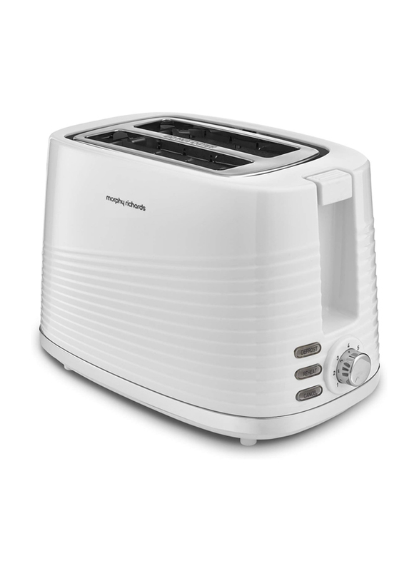 

Morphy Richards Dune 2 Slice Toaster Defrost and Re - Heat Settings, 220029, White