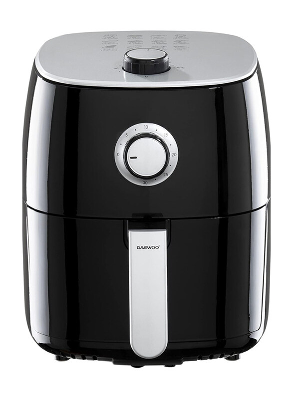 

Daewoo Single Pot Air Fryer with Rapid Air Circulation, 3L, 5000W, Black
