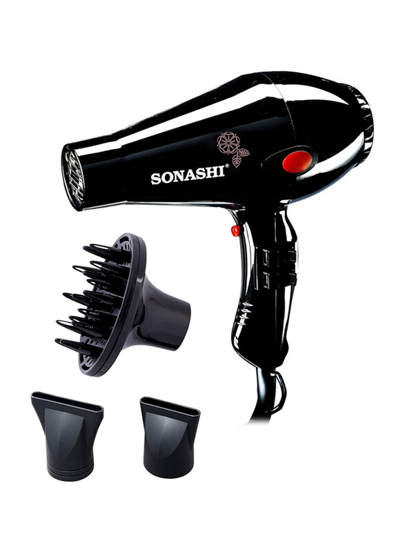 

Sonashi Hair Dryer with Cold Hot Wind 2 Speed and 2 Heat Settings, Black