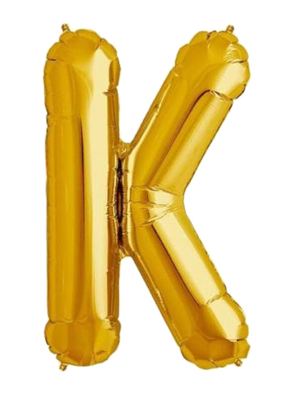 

Generic 16-inch Aark Planet Alphabet K Letter Foil Balloons, Gold