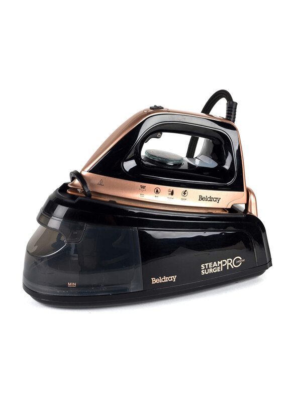 

Beldray 1.2L Steam Station Iron, 2400W, BEL01137-150, Rose Gold/Black