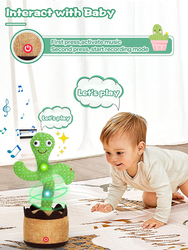 Sencu Dancing Cactus Baby Toys with Lights and 120 Songs