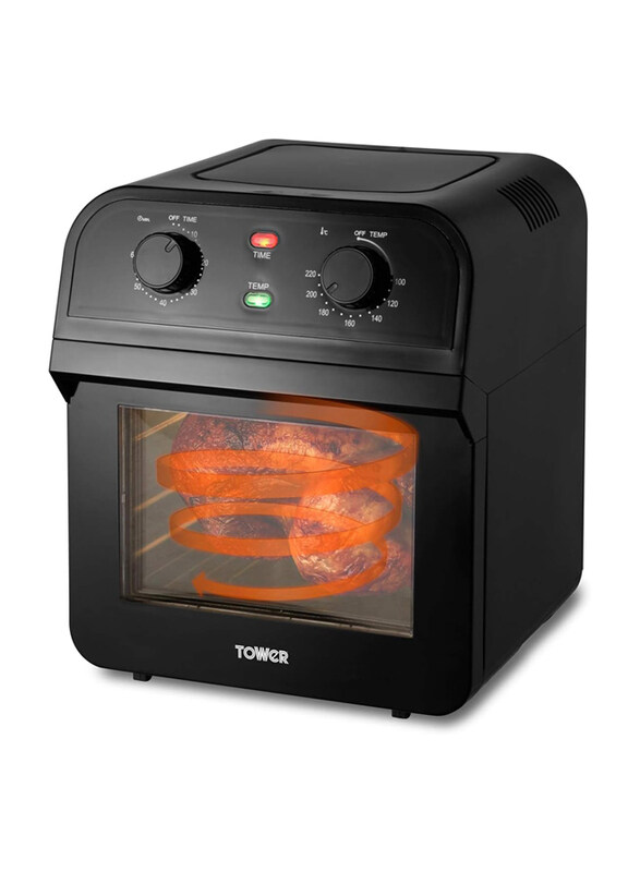 

Tower 12L Manual Air Fryer Oven with Rapid Air Circulation, 1600W, T17065, Black