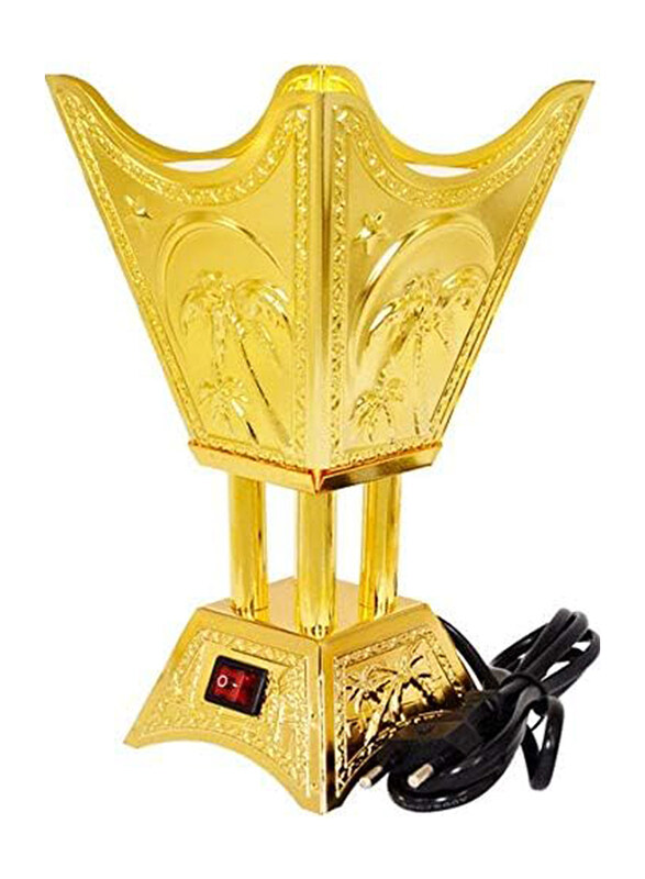 

Broadway Arab Electric Incense Bukhoor Oud Burner, Gold