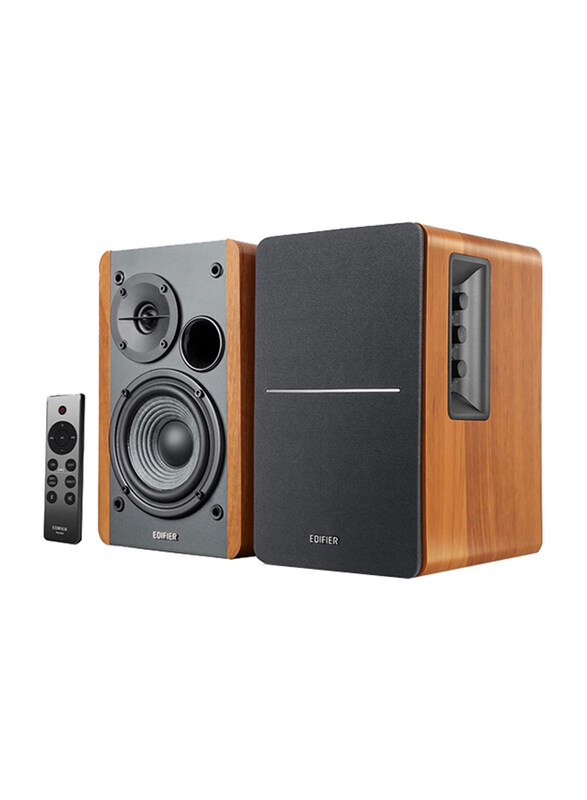 

Edifier Active Bluetooth Bookshelf Speakers, R1280DBs, Brown