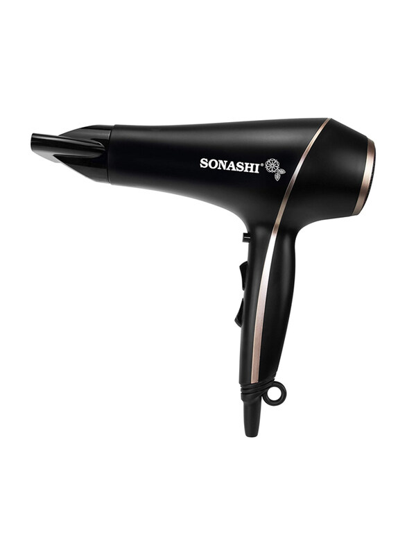 

Sonashi Hair Dryer with Cold Hot Wind 2 Speed and 3 Heat Settings, 2000W, Black