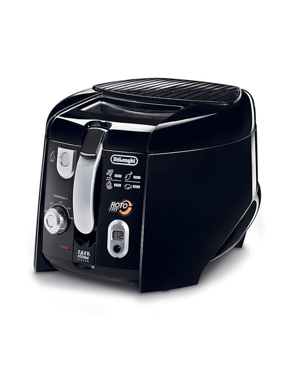

Delonghi Roto Deep Fryer with Angle Rotating Basket, Black