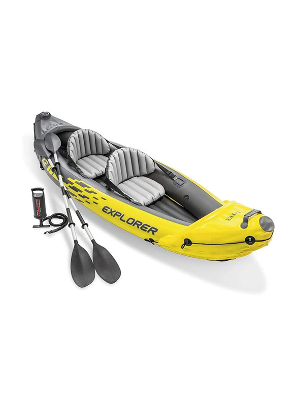 

Bestway Explorer K2 Kayak 2-Person Inflatable Kayak Set with Aluminium Oars & High Output Air Pump, Multicolour
