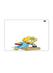 RKN Printed Anti-Slip Gaming Mouse Pad, White/Blue/Yellow