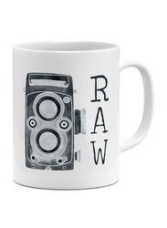 RKN 11oz Raw Vintage Camera Ceramic Coffee & Tea Mug, RKN5048, White