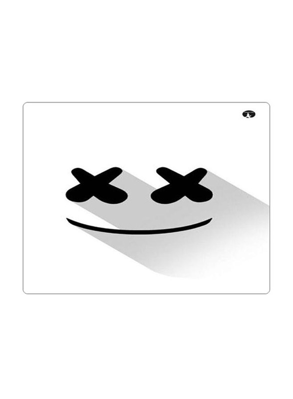 RKN Printed Anti-Slip Gaming Mouse Pad, White/Black
