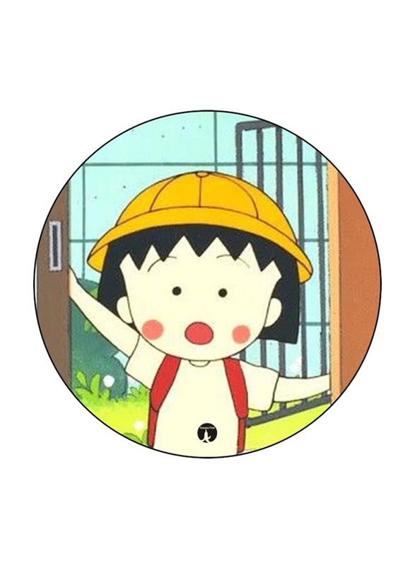 RKN Animation Chibi Maruko Chan Printed Mouse Pad, Yellow/Blue/Red