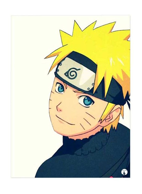 RKN Anime Naruto Printed Mouse Pad, White/Yellow/Blue