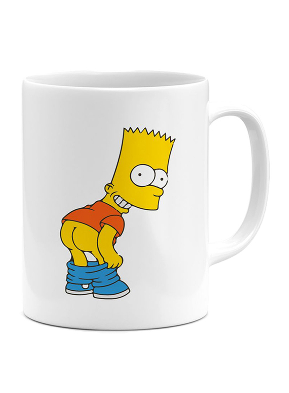 RKN 11oz Simpson Pants Ceramic Coffee & Tea Mug, RKN5031, White