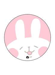 RKN Bunny Printed Mouse Pad, Pink/White