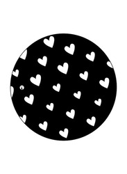 RKN Hearts Mouse Pad, Black
