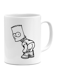 RKN 11oz Simpson Pants Ceramic Coffee & Tea Mug, RKN5027, White
