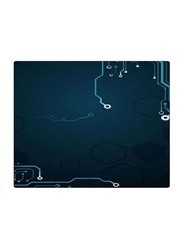 RKN Printed Anti-Slip Gaming Mouse Pad, Blue/White