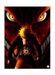 RKN Anime Naruto Printed Mouse Pad, Red/Yellow/Black