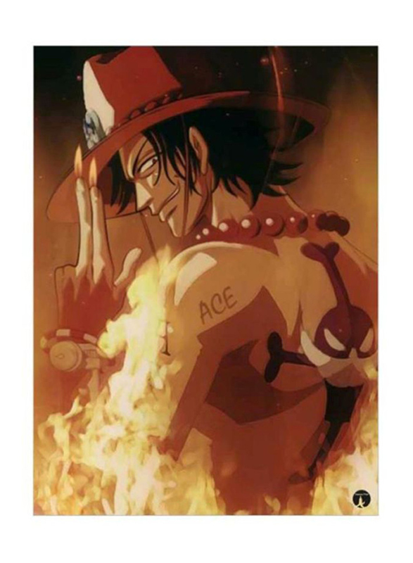 RKN The Anime One Piece Printed Mouse Pad, Orange/Yellow