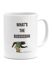 RKN 11oz What's The Russssshh Ceramic Coffee & Tea Mug, RKN5032, White