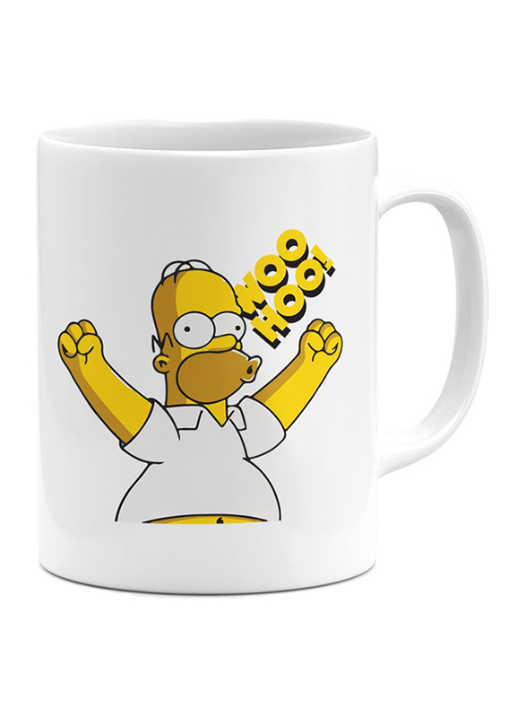 RKN 11oz Homer Simpson Woo Hoo! Ceramic Coffee & Tea Mug, RKN5049, White