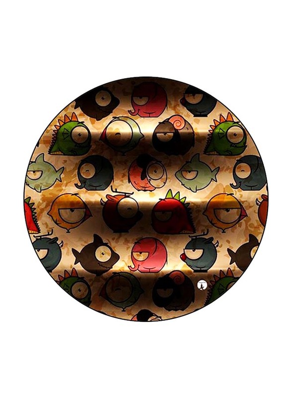 RKN Animals Round Mouse Pad, Multicolour