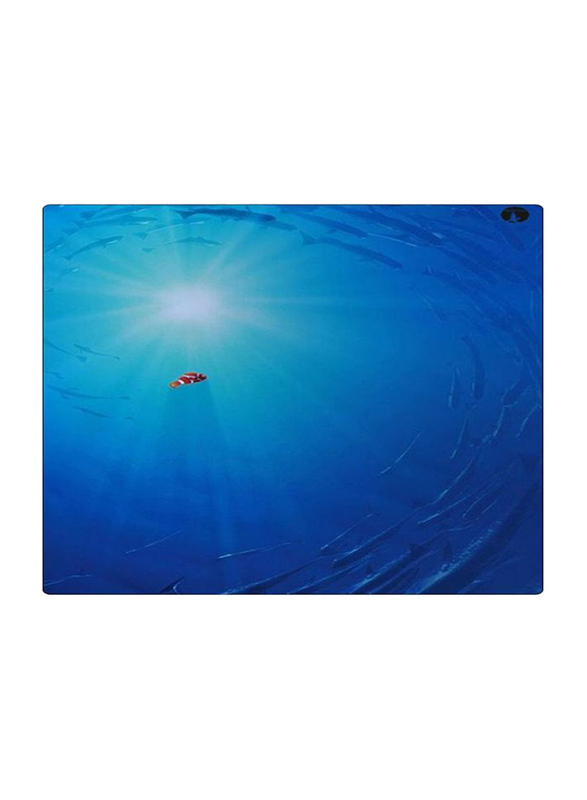 RKN Printed Anti-Slip Gaming Mouse Pad, Blue