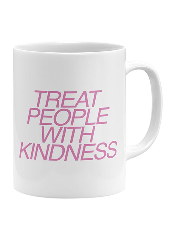 RKN 11oz Treat People With Kindness Ceramic Coffee & Tea Mug, RKN5020, White